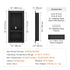 40x81cm Waterproof Shower Niche Wall Insert with Double Shelf Tile Ready Storage