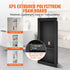 Shower Niche Ready for Tile 40.64 x 81.28 cm, Double Shelf Organizer, Square Corners Wall-inserted Niche Recessed, Sealed Protection Modern Soap Storage Niche for Shower Bathroom, Black