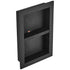 Shower Niche Ready for Tile 40.64 x 60.96 cm, 16 x 24 inch Double Shelf Organizer, Square Corners Wall-inserted Niche Recessed, Sealed Protection Modern Soap Storage Niche for Shower Bathroom, Black