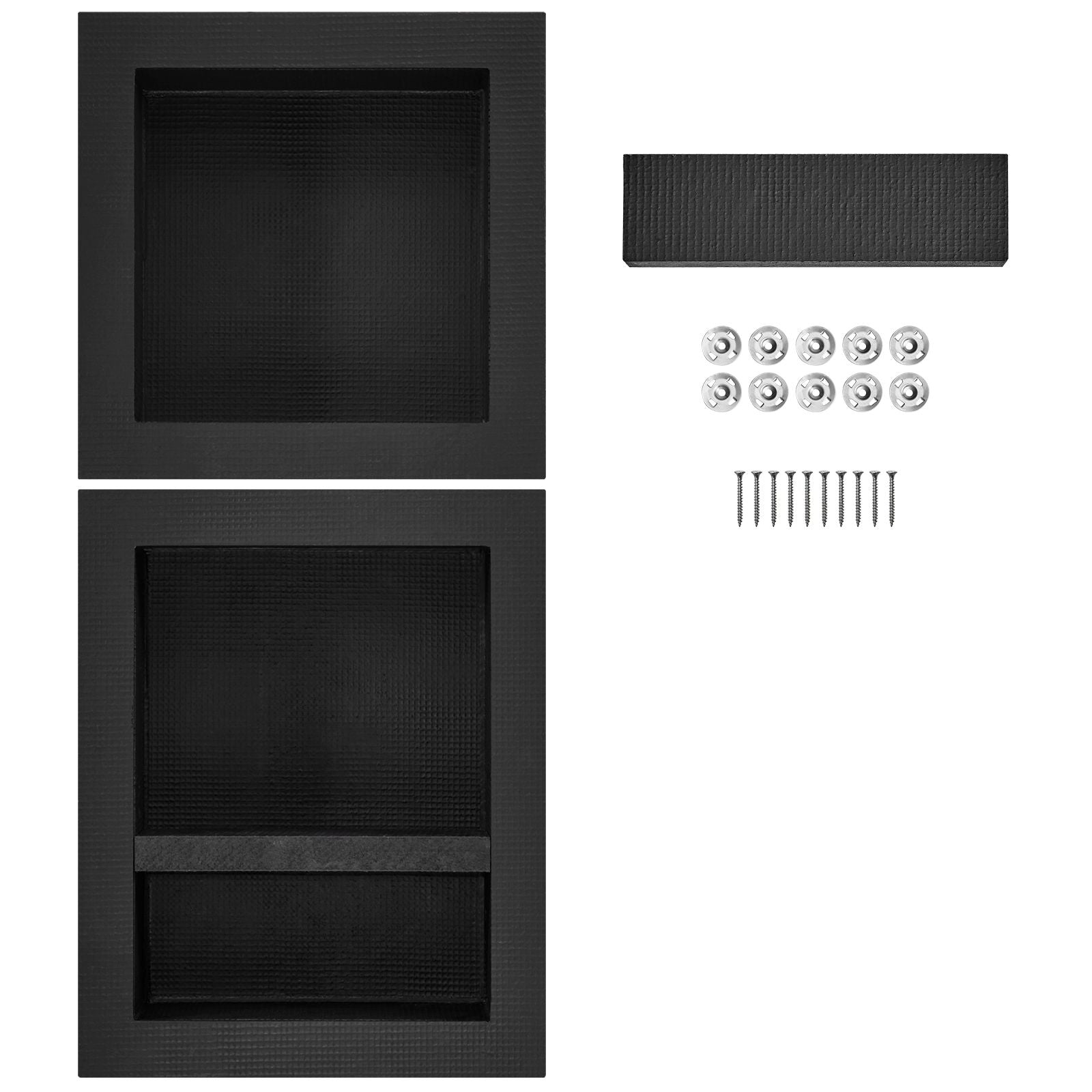 40.64x40.64cm Waterproof Shower Niche Triple Shelf Ready Tile Insert