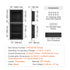 40.64x40.64cm Waterproof Shower Niche Triple Shelf Ready Tile Insert