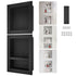 40.64x40.64cm Waterproof Shower Niche Triple Shelf Ready Tile Insert