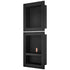 Shower Niche Ready for Tile 40.64x40.64cm & 40.64x50.8cm, Triple Shelf, Square Corners Wall-inserted Niche Recessed, Sealed Protection Modern Soap Storage Niche for Shower Bathroom, Black