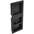 Shower Niche Ready for Tile 40.64x40.64cm & 40.64x50.8cm, Triple Shelf, Square Corners Wall-inserted Niche Recessed, Sealed Protection Modern Soap Storage Niche for Shower Bathroom, Black