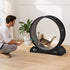 Cat Exercise Wheel, 31.5 in, Large Cat Running Wheel with Secure Brake & Carpeted Runway, Quiet Operation Cat Treadmill, Indoor Cats Exerciser Wheel for Pets Weight Loss & Health Black