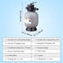 Sand Filter, 16-inch, 406.4mm, Up to 35 GPM Flow Rate, Above Inground Swimming Pool Sand Filter System with 7-Way Multi-Port Valve, Filter, Backwash, Rinse, Recirculate, Waste, Winter, Closed Functions