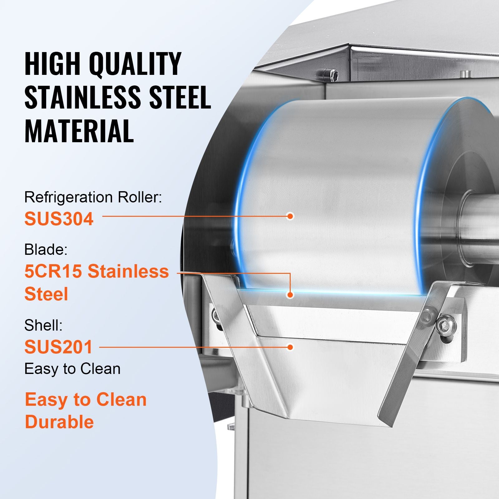 Commercial Snowflake Ice Machine, 397LBS/24H Snowflake Ice Maker, Stainless Steel Ice Shaver Machine, Electric Snow Cone Maker, Liquid Cooling System for Rapid Heat Dissipation, Ice Cream
