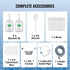 Commercial Snowflake Ice Machine, 385LBS/24H Snowflake Ice Maker, Stainless Steel Ice Shaver Machine, Electric Snow Cone Maker, Liquid Cooling System for Rapid Heat Dissipation, Ice Cream