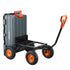 VEVOR Dump Cart, Poly Garden Dump Cart with Easy to Assemble Steel Frame, Dump Wagon with 2-in-1 Convertible Handle, Utility Wheelbarrow  544kg/ 1200lbs Capacity, 33cm/ 13 inch Tires
