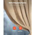Gazebo Curtains Outdoor, 12' x 10' x 7.3' Gazebos, 4-Panel Sidewall Gazebo Privacy Curtains with Zippers, Outdoor Curtain Replacement for Patio Canopy, Only Curtain, Khaki