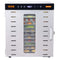 VEVOR 10 Trays Food Dehydrator Machine Stainless Steel 1000W Jerky Fruit Drying