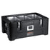 Insulated Food Pan Carrier, 36Qt Capacity, Stackable Catering Hot Box with 3 Stainless Steel Pans, Top Load LLDPE Food Warmer with Elastic Side Handles and Buckles, for Restaurant Canteen, Black