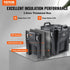 Insulated Food Carrier, 30L Capacity, Stackable Catering Hot Box with Stainless Steel Barrel, Top Load LLDPE Food Warmer with Integral Handles Buckles Stationary Base, for Restaurant Canteen, B
