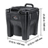 Insulated Food Carrier, 30L Capacity, Stackable Catering Hot Box with Stainless Steel Barrel, Top Load LLDPE Food Warmer with Integral Handles Buckles Stationary Base, for Restaurant Canteen, B