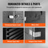 Insulated Food Pan Carrier, 90L Hot Box for Catering, LLDPE Food Box Carrier with Double Buckles, Front Loading Food Warmer for Restaurant, Canteen, etc.