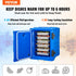 Insulated Food Pan Carrier, 90L Hot Box for Catering, Food Box Carrier with Double Buckles, Front Loading Food Warmer with Handles, Stackable End Loader for Restaurant, Canteen