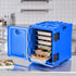 Insulated Food Pan Carrier, 90L Hot Box for Catering, Food Box Carrier with Double Buckles, Front Loading Food Warmer with Handles, Stackable End Loader for Restaurant, Canteen