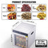10 Trays Food Dehydrator Machine Stainless Steel 800W Jerky Fruit Drying