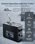 6L Ultrasonic Cleaner, Professional Ultrasonic Cleaner Machine with Knob Control, Stainless Steel Cleaning Machine with Basket and Cleaning Ball, for Watches, Razors, Jewelry, Coins and More