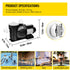 Swimming Pool Filter Pump 2.5HP, 1850W Swimming Pool Pump 148GPM, Single Speed Filter for Spa Water Circulation Above Ground Apply Swimming Pool, Bathtub