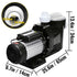 Swimming Pool Filter Pump 2.5HP, 1850W Swimming Pool Pump 148GPM, Single Speed Filter for Spa Water Circulation Above Ground Apply Swimming Pool, Bathtub