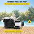 Swimming Pool Filter Pump 2.5HP, 1850W Swimming Pool Pump 148GPM, Single Speed Filter for Spa Water Circulation Above Ground Apply Swimming Pool, Bathtub