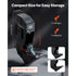 Fingerprint Handgun Safe with LCD Display LED Light & 3-Way Access