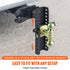 Adjustable Trailer Hitch 2 Inch Receiver 25.4cm Drop 21.59cm Rise 6350kg