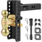 Adjustable Trailer Hitch 2in Receiver Drop Ball Mount 6350kg Tow Capacity