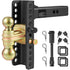 Adjustable Trailer Hitch 2in Receiver Drop Ball Mount 6350kg Tow Capacity