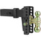VEVOR Adjustable Trailer Hitch, 15cm Drop & 11.43cm Rise Hitch Ball Mount with 6.35cm Receiver, Solid Tube, 6577 kgs GTW, 5.08cm & 5.08-0.79cm 45# Steel Tow Balls with Key Lock for Truck Towing
