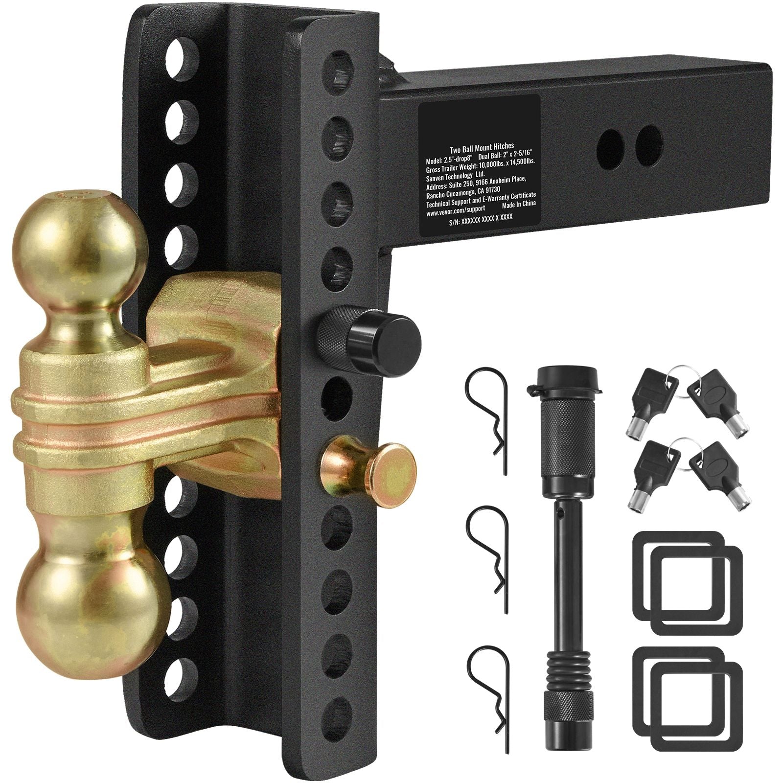 Adjustable Trailer Hitch 2.5