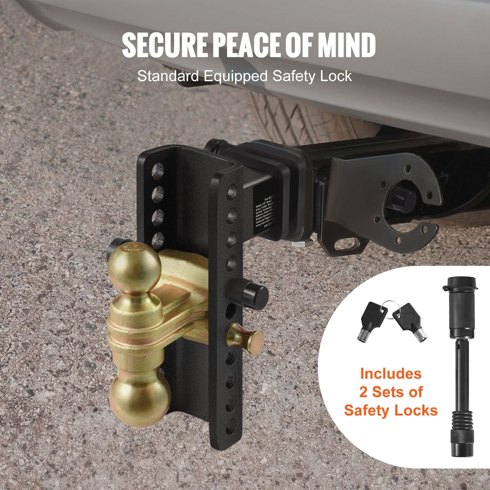 Adjustable Trailer Hitch 2.5