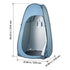 Pop up Shower Tent, Instant Portable Privacy Tent Changing Room with Hanging Bag, Ground Stakes, Ropes, Carry Bag, 190T Polyester with Silver Coating, Quick Setup, for Camping, Beach, Fishing