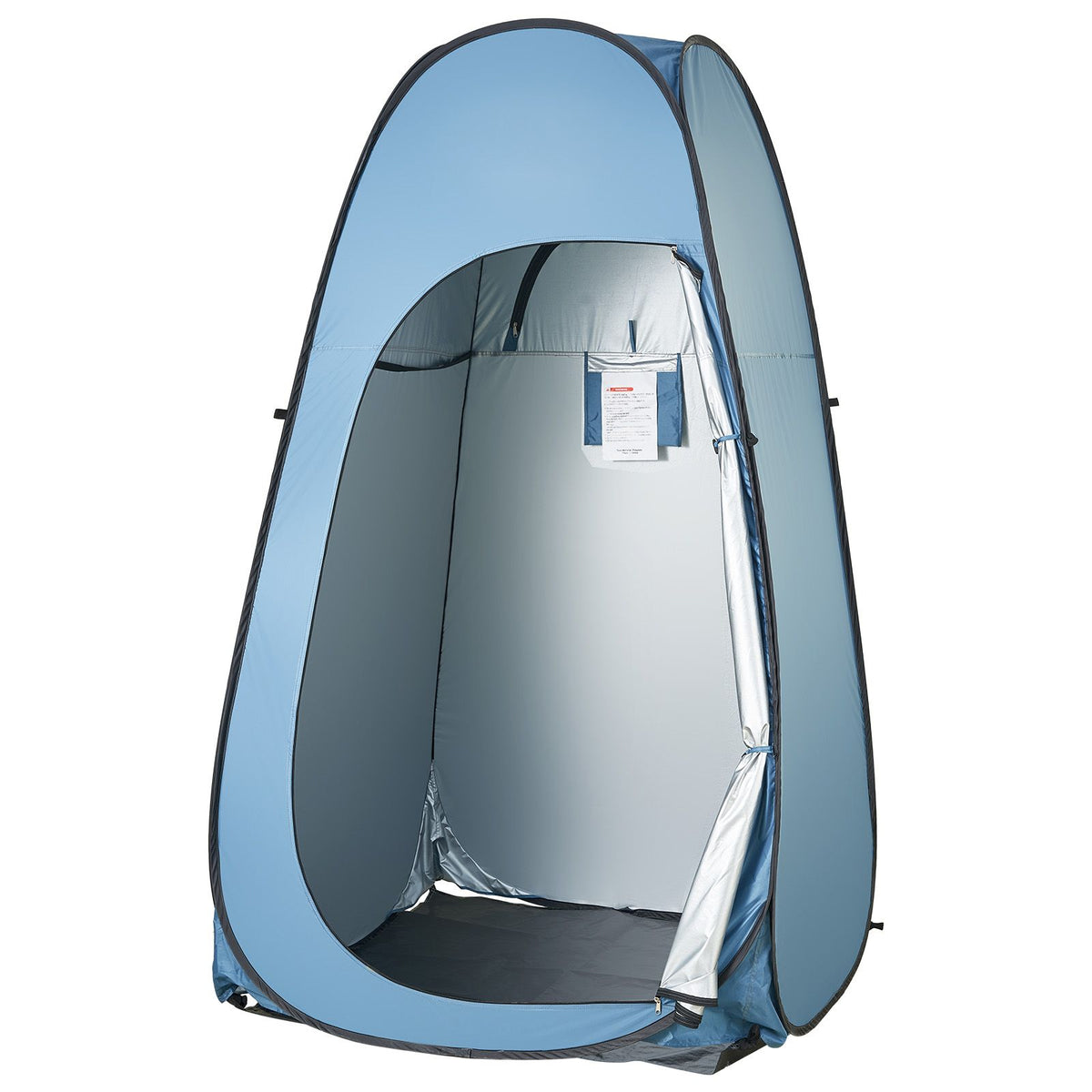 Pop up Shower Tent, Instant Portable Privacy Tent Changing Room with Hanging Bag, Ground Stakes, Ropes, Carry Bag, 190T Polyester with Silver Coating, Quick Setup, for Camping, Beach, Fishing