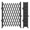 Single Folding Security Gate, 85" H x 95" W Folding Door Gate, Steel Accordion Security Gate, Flexible Expanding Security Gate, Rolling Barricade Gate, Scissor Gate/Door with Padlock