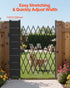Single Folding Security Gate, 85" H x 95" W Folding Door Gate, Steel Accordion Security Gate, Flexible Expanding Security Gate, Rolling Barricade Gate, Scissor Gate/Door with Padlock