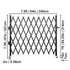 Single Folding Security Gate, 85" H x 95" W Folding Door Gate, Steel Accordion Security Gate, Flexible Expanding Security Gate, Rolling Barricade Gate, Scissor Gate/Door with Padlock