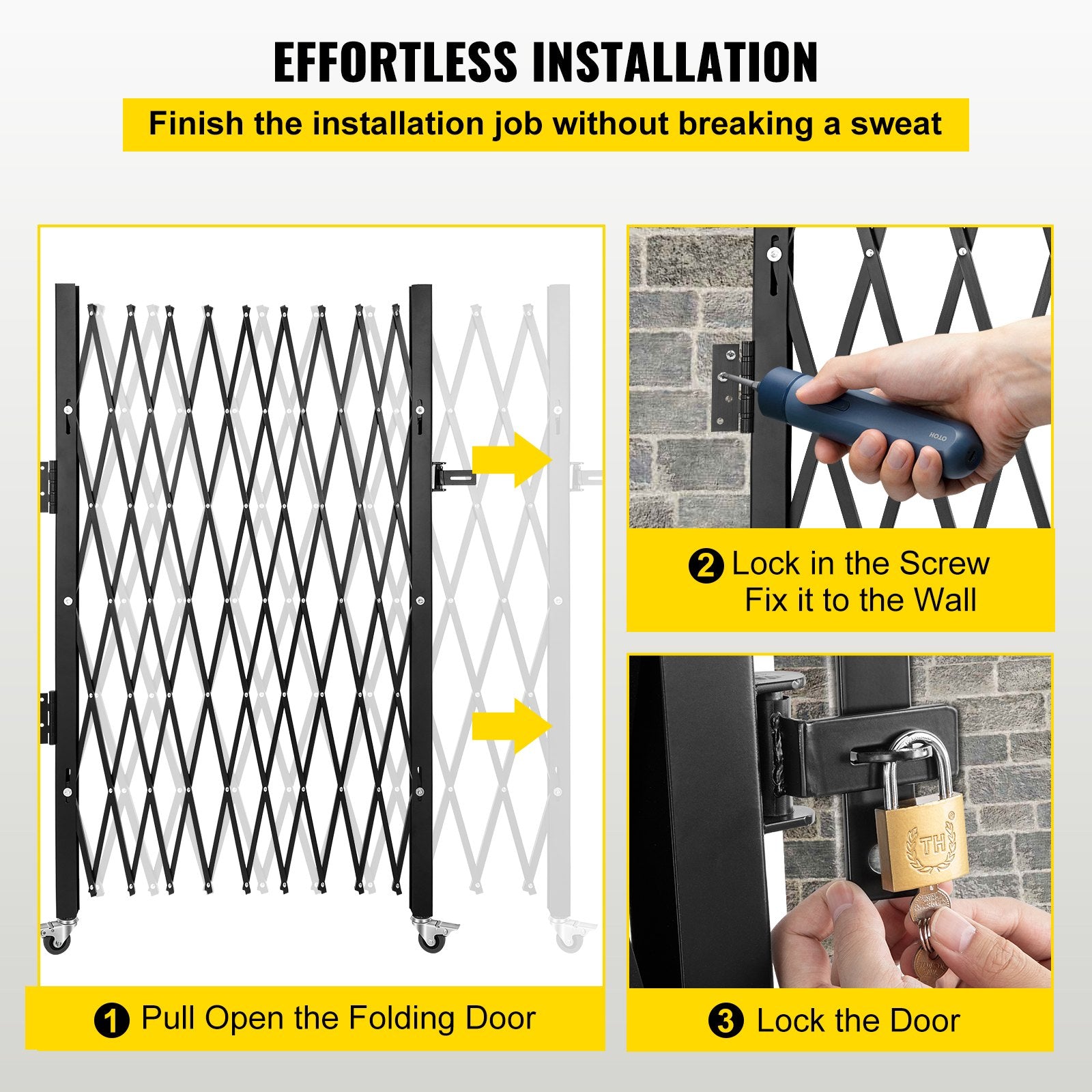 Single Folding Security Gate, 85