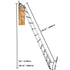 Attic Ladder Telescoping, 158.76kg Capacity, 100cm x 59.94cm,Multi-Purpose Aluminium Extension, Lightweight and Portable,Fits298.7cm-320.04cmCeilingHeights,Convenient Access to Your Attic Standa