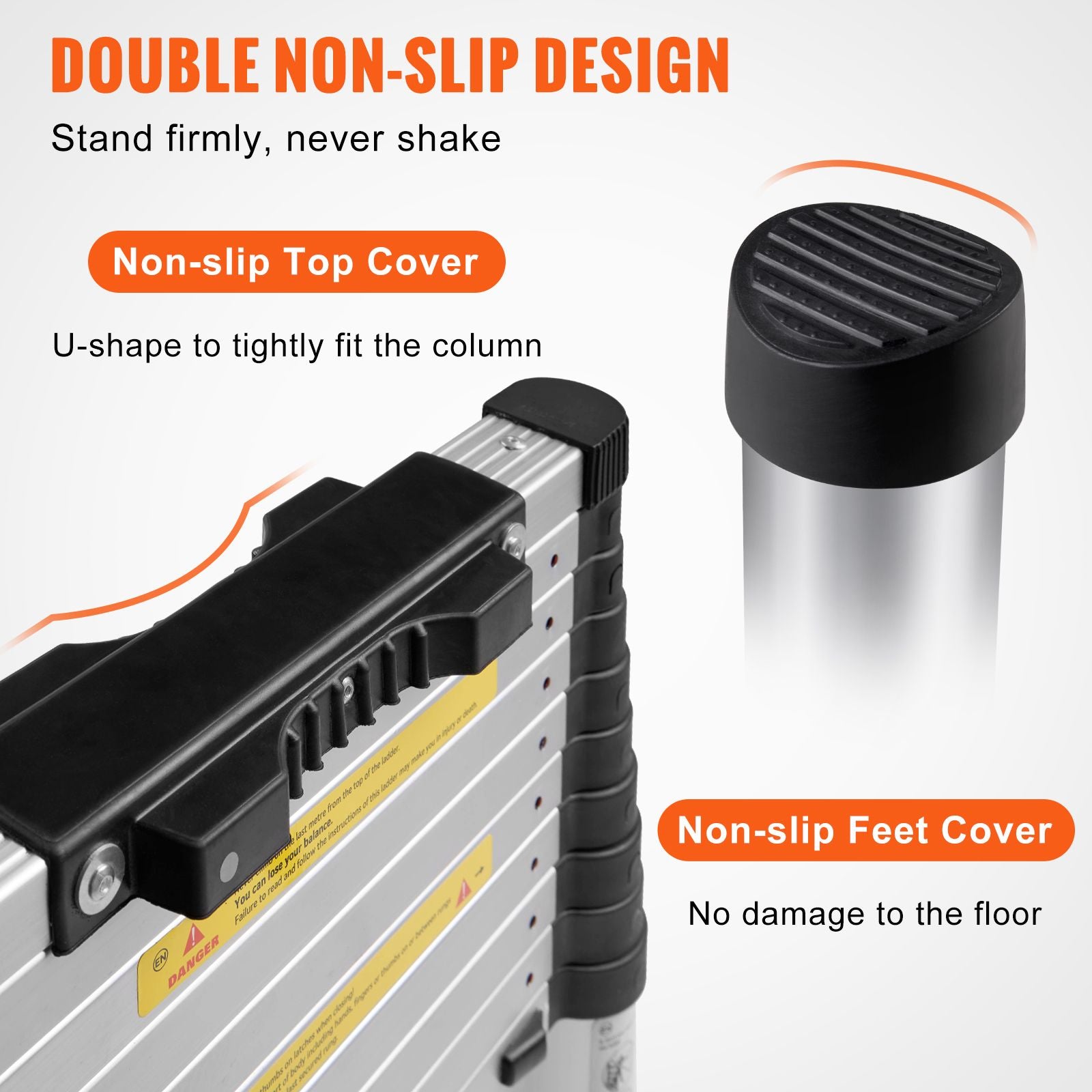 Telescoping Ladder Aluminum Extension Step 3.2 m Multi-purpose Portable