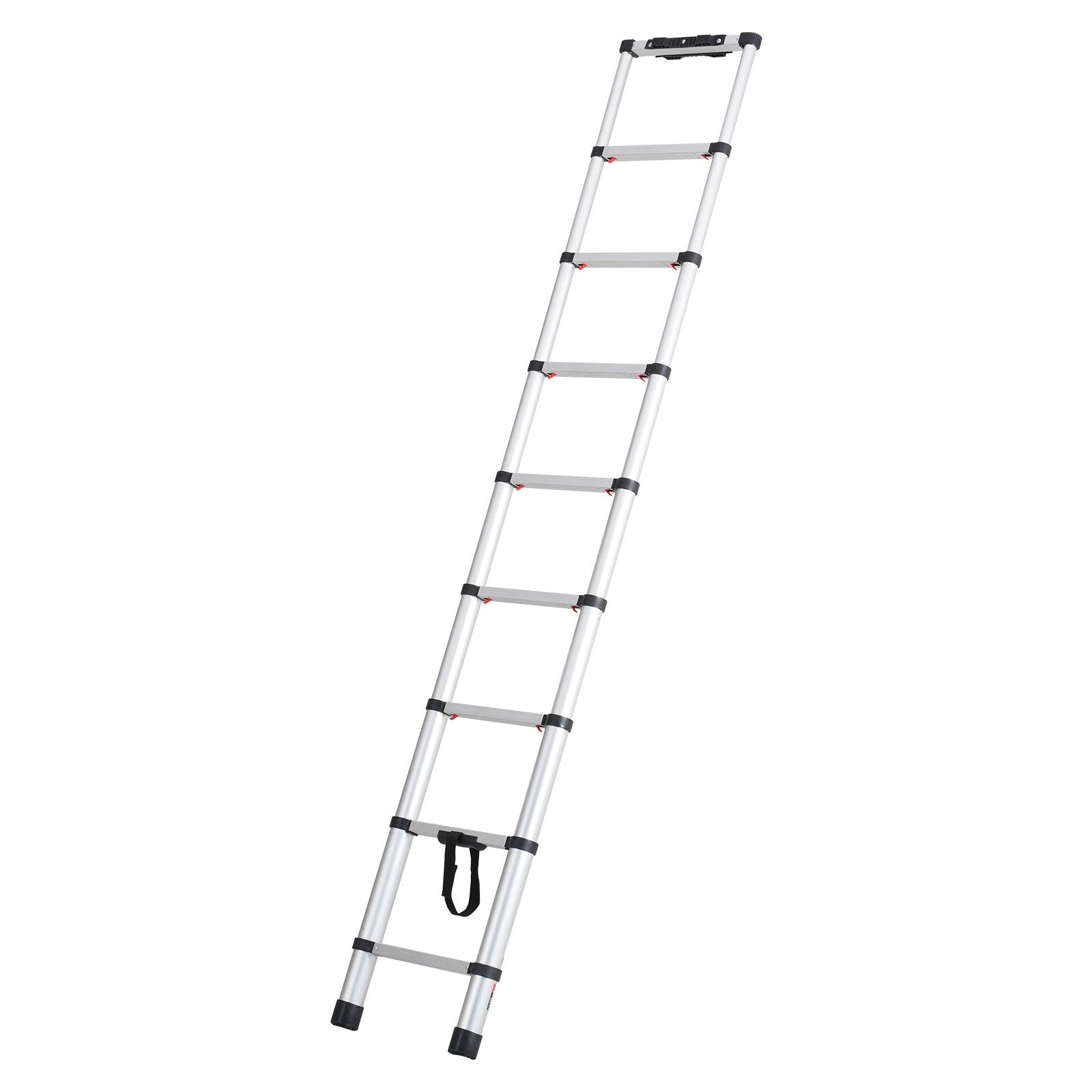 Telescoping Extension Ladder 8.5FT One-button Retraction 375 LBS Capacity