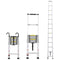 Telescoping Extension Ladder 16.5FT Multi-button Retraction 419 LBS