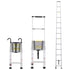 Telescoping Extension Ladder 16.5FT Multi-button Retraction 419 LBS