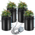DWC Hydroponics Grow System Deep Water Culture with Top Drip 4 Buckets