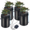 DWC Hydroponics Grow System, Hydroponic Growing System, Deep Water Culture 5-Gallon 4 Buckets, DWC System with Air Pump, Air Stones and Water Level Device for Leafy Vegetables
