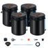 DWC Hydroponics Grow System, Hydroponic Growing System, Deep Water Culture 5-Gallon 4 Buckets, DWC System with Air Pump, Air Stones and Water Level Device for Leafy Vegetables