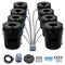 DWC Hydroponics Grow System Deep Water Culture 8 Buckets with Air Pump