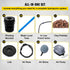 DWC Hydroponics Grow System Deep Water Culture 8 Buckets with Air Pump