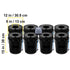 DWC Hydroponics Grow System Deep Water Culture 8 Buckets with Air Pump